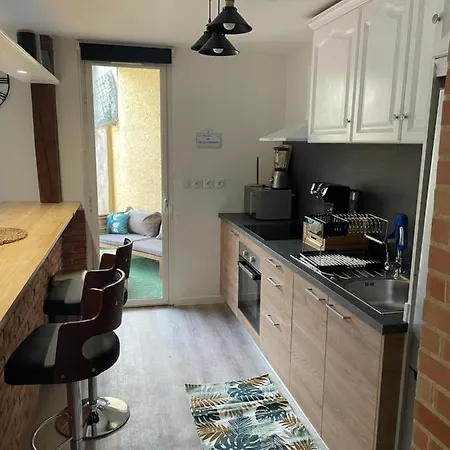 Apartment En Rez De Jardin Equipe *